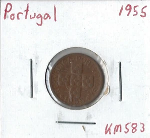 Coin Portugal 10 Centavos 1955 KM583 - Picture 1 of 2