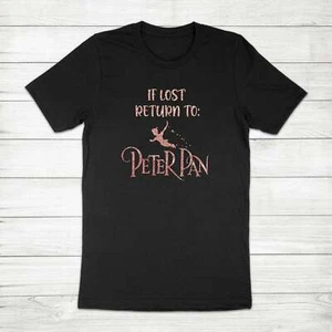 T-Shirt If Lost Return to Peter Pan Grafik T-Shirt Tinker Bell Fee Wendy Film - Bild 1 von 10