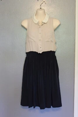 Vestido Camisa Postmark Anthropologie Cuello Extraíble Bloques de Color 6P Petites Foto 1 de 4