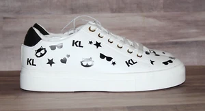 *NEW* Women's Karl Lagerfeld Paris Cate Choupette Print C24 Black White Size 8 M - Picture 1 of 10