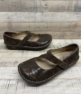 Alegria Jil 562 braun Leder Paisley Mary Janes Damengröße 8-8,5/38 EU - Bild 1 von 8
