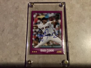 ROGER CLEMENS, 1988 Score, 🖌️🥎AUTOGRAPHED🥎🖌️, Card #110 !!! - Picture 1 of 2