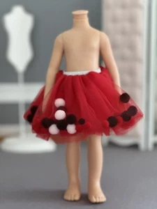 Rotes Rock für Paola Reina 32 cm Neu Puppen Kleidung Handwerk - Foto 1 di 13
