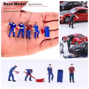 1/64 Diorama Parkwerker Figur Modell Werkstatt Szene Requisite Modell Sets - Bild 1 von 16