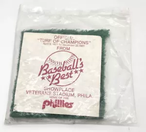 1977-1981 PHILADELPHIA PHILLIES Official "Turf of Champions" VETERANS STADIUM - Picture 1 of 3