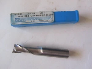 PUTNAM Dia 1/2" HSS 2 FLUTE END MILL NEW Made in USA - Picture 1 of 2