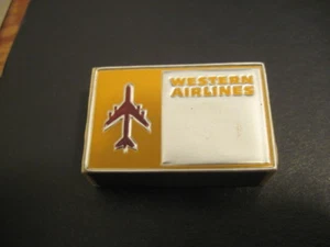 OLD VINTAGE WESTERN AIRLINES MATCH BOOK MATCHES ADVERTISING - Picture 1 of 2