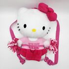 Sanrio Hello Kitty Plush Backpack Pink Bow & Dress 13" Soft White 2012 RARE