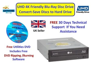Lecteur Blu Ray Disc 4K Friendly Ultra HD Écrire et enregistrer des disques sur disque dur - Photo 1/2