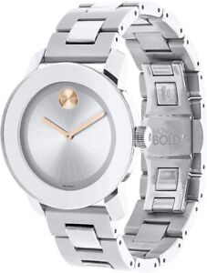 Movado Bold 3600084 Silver Dial Stainless Steel Women's Watch