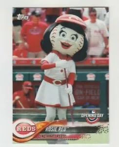 Rosie Red 2018 TOPPS OPENING DAY MASCOT CARD #M-8 CINCINNATI REDS - Picture 1 of 1
