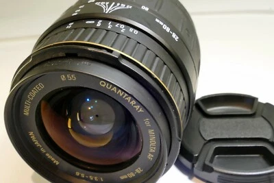 Quantaray 28-80mm f3.5-5.6 AF Lens For Minolta/Sony α37 α58 α68 230  - Image 1 of 4