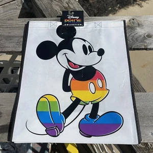 Disney Pride Collection Mickey Mouse wiederverwendbare Tragetasche Einkaufstasche. 15""×13""×6"" NEU - Bild 1 von 5