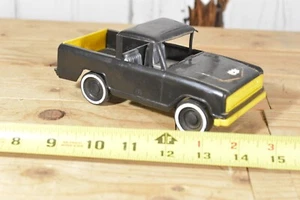 VINTAGE AMLOID USA PLASTIC BRONCO BLACK AND YELLOW - Picture 1 of 7