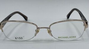 Michael Kors Women FRAMES ONLY Gold Half Frames Ex Display MK340 780 RRP £150