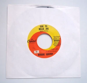BOBBIE GENTRY - Ode To Billie Joe (4:13) / Mississippi Delta - 45 RPM 7" Record - Picture 1 of 6