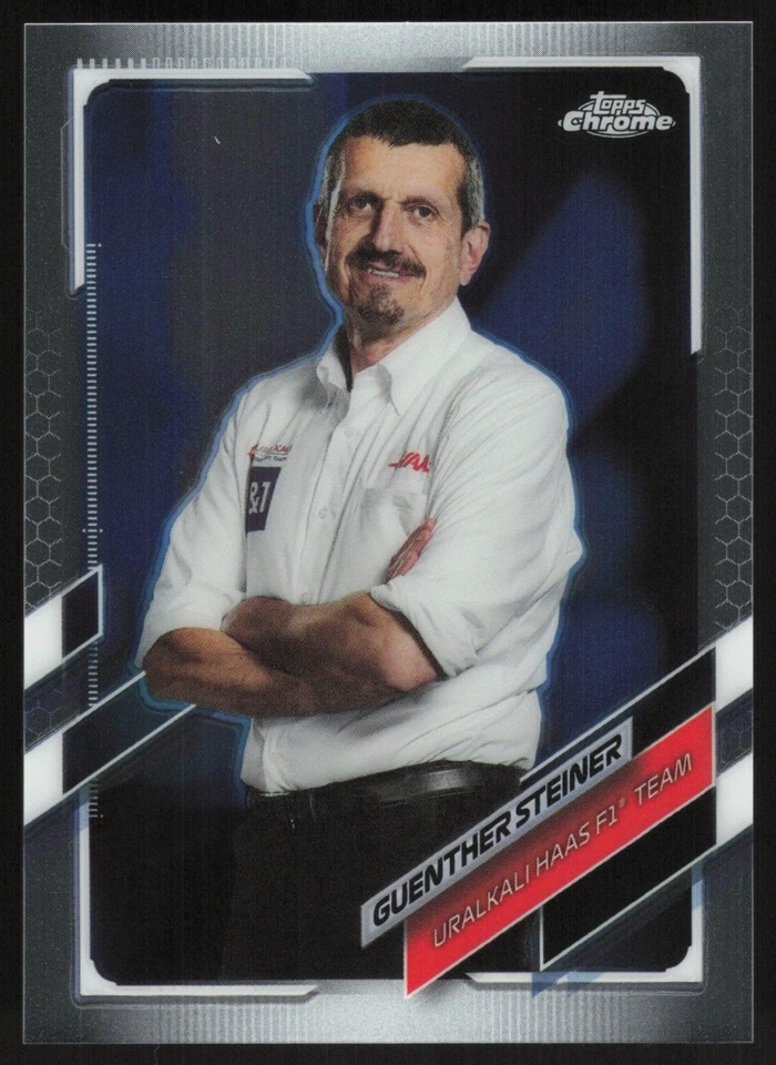 Guenther Steiner 2021 Topps Chrome Formula 1 # 92 Uralkali Haas F1 Team - Image 1 of 1