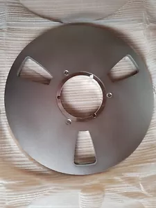 1 x Alu - Tonbandspule 26,5 cm Silber 1/4 Zoll - Bild 1 von 3