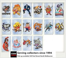 POPULAR-2000 Select AFL Stickers Team Mascot Base Set (8)