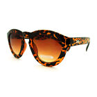 Catus Thorn Stud Thick Plastic Key Hole Sunglasses - Tortoise
