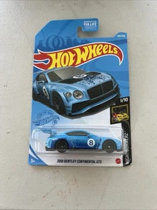 Hot Wheels 2018 Bentley Continental GT3 246/250 - Blue - HW Nightburnerz 1/10 - Picture 1 of 3