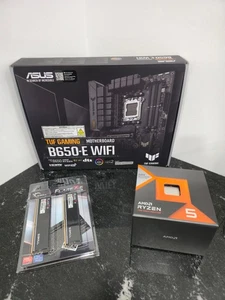 AMD Ryzen 5 7600X3D CPU, ASUS B650-E TUF Gaming WiFi AM5, G.Skill DDR5 6000 32GB - Picture 1 of 7