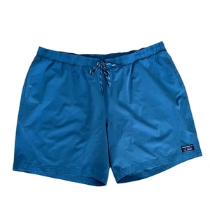 Costume da bagno uomo LL Bean pantaloncino pantaloncino asciugatura rapida blu elastico in vita coulisse nuovo senza etichette - Foto 1 di 6