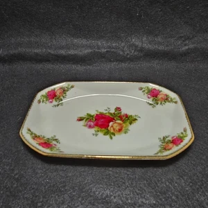 ROYAL ALBERT OLD COUNTRY ROSES - RECHTECKIGES TABLETT 6,5"x 4" TOP Zustand  - Bild 1 von 10