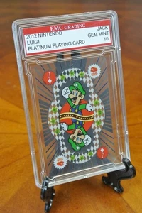 LUIGI 2012 Nintendo Club Platinum GRADED EMC 10 Jack Playing Card Japanese - Picture 1 of 1