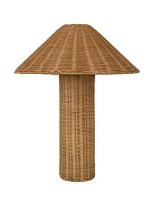 Beacon Lighting Sahara 1 Light Rattan Table Lamp in Natural - Picture 1 of 3
