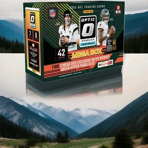 2024 Panini NFL Optic Donruss Football Trading Card Mega Box TARGET - Picture 1 of 1