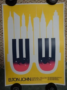 Poster originale Elton John Addio Yellow Brick Road Tour 2022 New York City - Foto 1 di 9