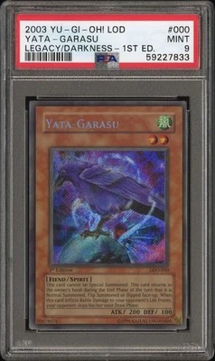2003 YU-GI-OH! LOD-LEGACY OF DARKNESS 1ST ED #000 YATA-GARASU PSA 9 - Image 1 of 2