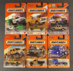 Matchbox Trucks Lot Of 6 - Toyota Landcruiser-Chevy C10-International-Ram 1:64 - Picture 1 of 1