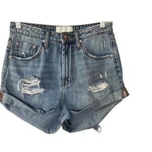 One Teaspoon Bandits Jeansshorts Größe 26 High Rise - Bild 1 von 13