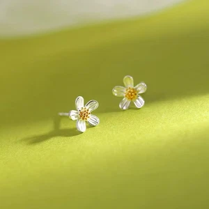 925 Sterlingsilber schöne Blume Ohrstecker Damen Mädchen Schmuck Geschenk UK - Bild 1 von 3