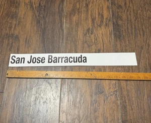 San Jose Barracuda AHL Issued Pro Stock Locker Room Standings Board Nameplate 2 - Picture 1 of 3