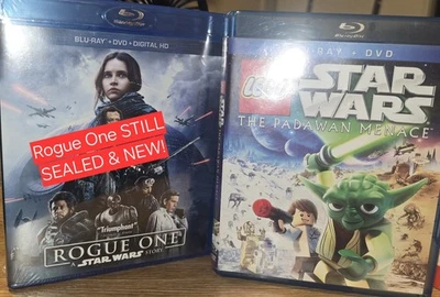 Rogue One: A Star Wars Story (Blu-ray SEALED) + Lego Padwan Menace W/bonus disc — 第 1/2 张图片