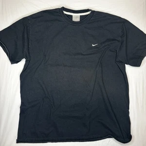 Vintage Y2K Nike Oversized Tshirt Size XXL Silver Tag Black - Picture 1 of 5