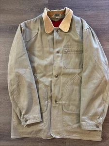 Chaqueta de Caza LL Bean Herringbone Años 70-80 con Forro Hecha en EE. UU. XL Alta - Imagen 1 de 9