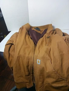 Carhartt Jacket Womens XXL Relaxed  Rugged Fit Canvas Dj02524-W ( 20) Logo - Picture 1 of 13