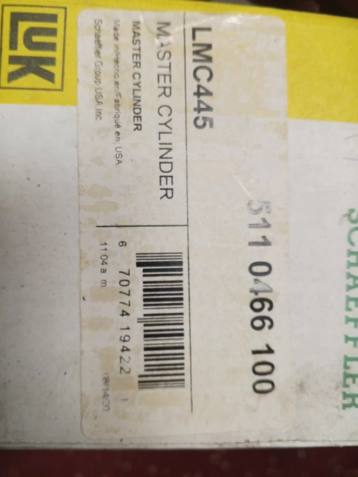 Cilindro maestro de embrague LuK LMC445 para Dodge Neon 2003 Foto 1 de 1