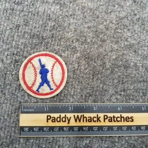 Vintage Baseball Batter Patch Sports 70s 80s AC1 - Picture 1 of 2