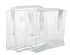 2 x Airport Approved Clear Travel Toiletry Bag Security Hand Luggage Liquids UK