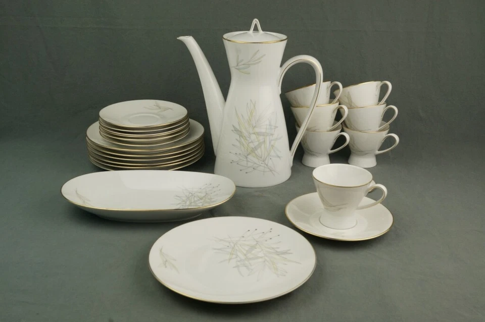 ROSENTHAL FORM 2000 Gräser schönes altes Kaffeeservice 7P 23tlg - Bild 1 von 4