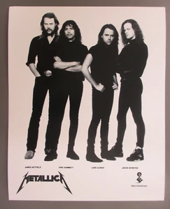 Metallica promo photo 8 X 10 black & white Dressed in Black ! - Picture 1 of 1