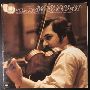 Elgar - Violin Concerto Vinyl LP CBS Masterworks 76528 Zukerman Barenboim VG/VG+ - Imagen 1 de 7