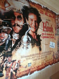 HOOK ! steven spielberg robin williams / french BILLBOARD 8 panels 1992 - Picture 1 of 3