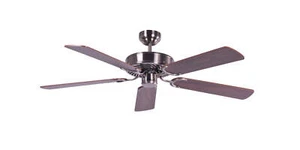 Ceiling Fan Without Light Living Room Soft 25 M ² Silver Walnut - Picture 1 of 2