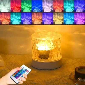 Ocean Wave Projector Light 16 Colors Changing Night Flame Water Lamp Northern  - Picture 1 of 6